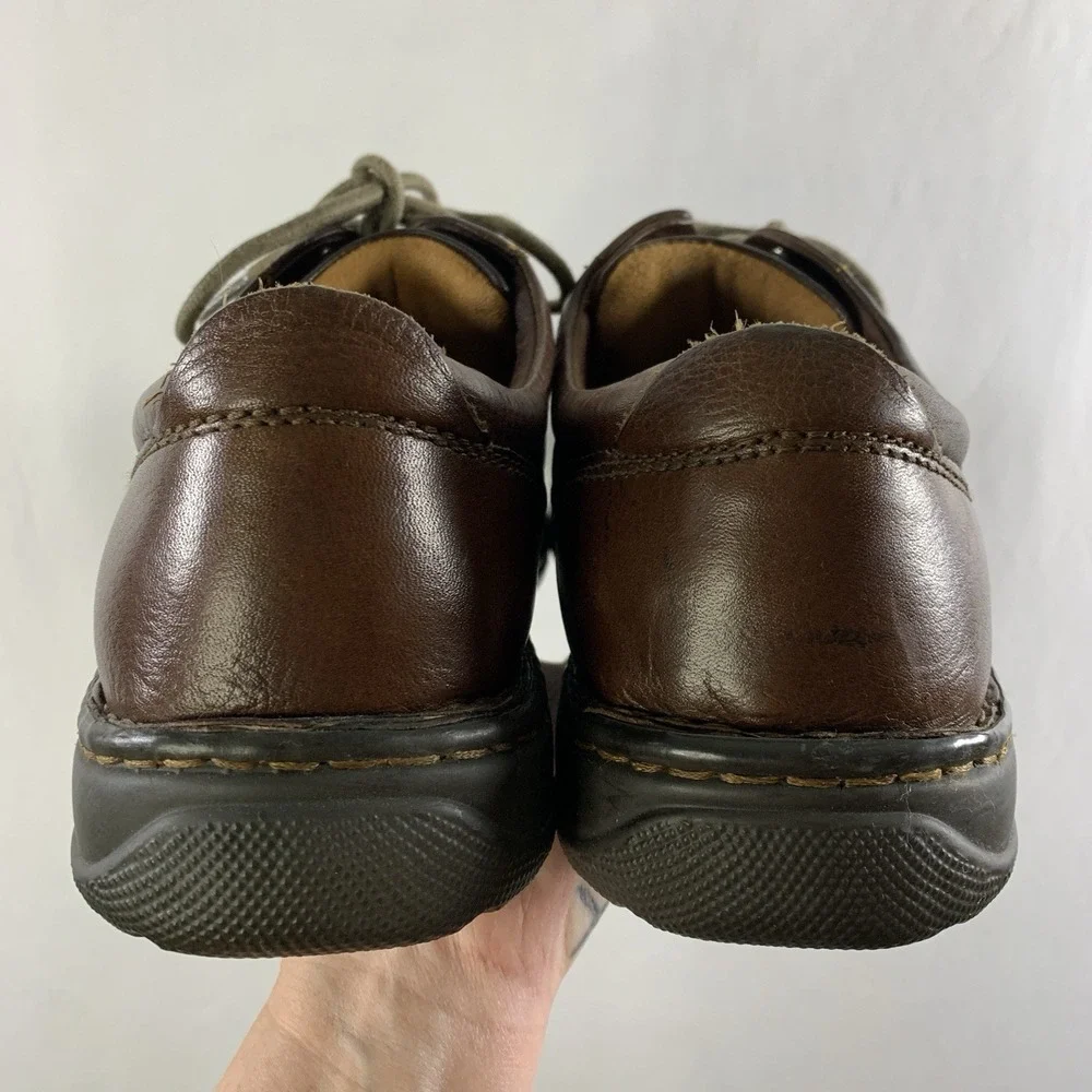 Born Mens Leather Derby Oxford Comfort Shoes US 10 EU 44 Brown Heritage Normcore